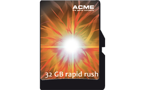 FCHD Rapid Rush 32GB Micro SD- Card